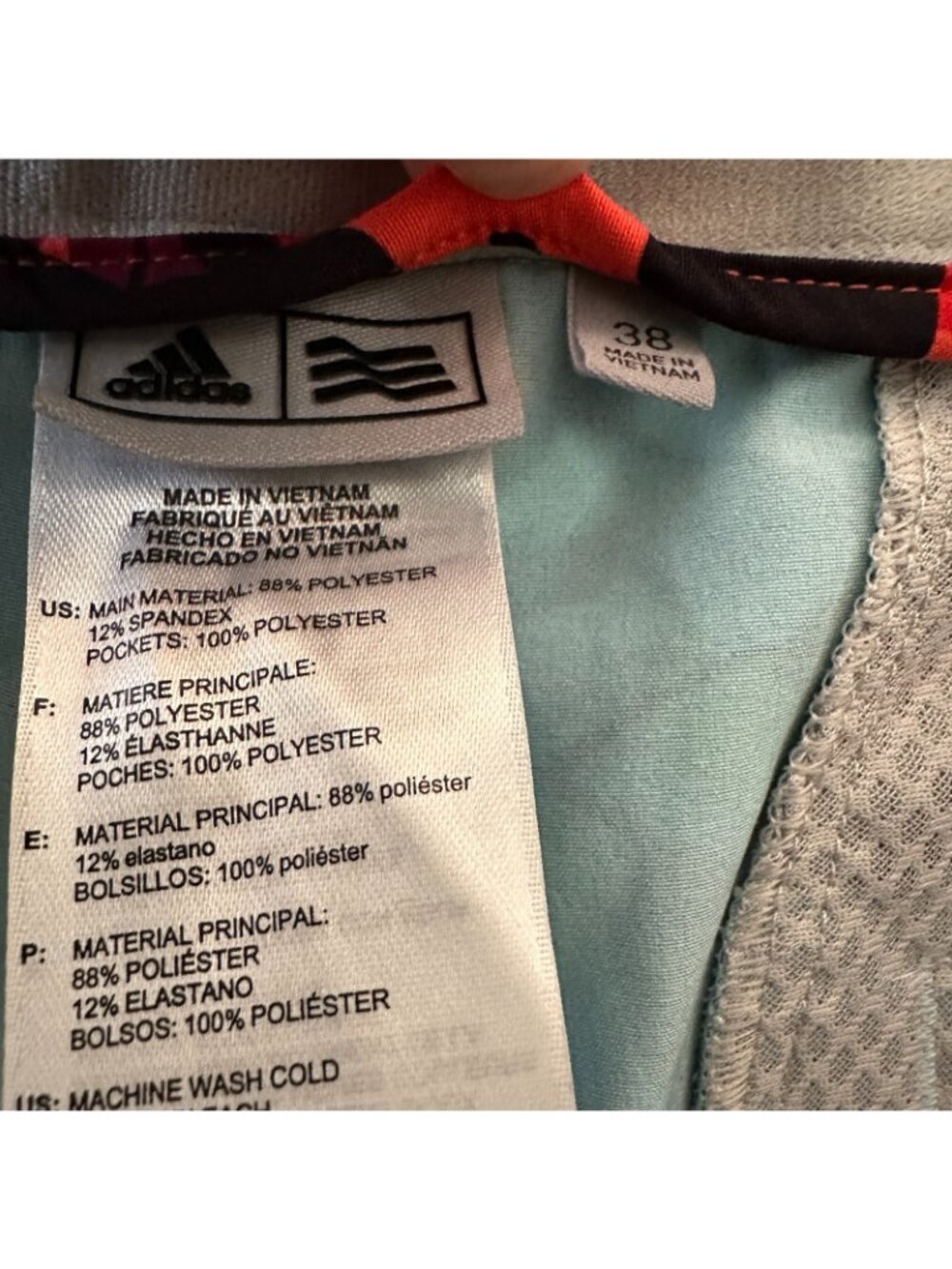 Adidas Ultimate Floral Performance Golf Shorts Men's 38 Blue Colorful - Picture 2 of 7